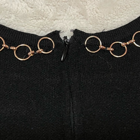 4/$20 - Zara knit tshirt black with gold chain women’s size small - Picture 7 of 10